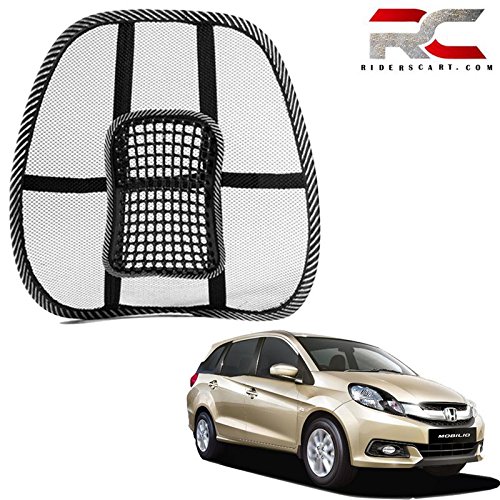 Riderscart Back Rest with Mesh Support for Honda Mobilio Posture