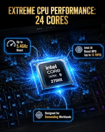 Image of ASUS ROG Strix G18 Gaming Laptop, 18 inch 2.5K 240Hz 500nits Display