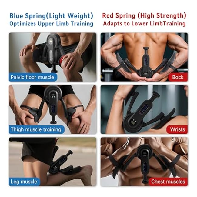 Thigh Trainer Kegel Exerciser for Men, Pelvic Floor Exercise Devices with Leg Straps, 360¡ãInner Thigh Exerciser, Adjustable Resistance 0-135 Lbs & Smart Display (Time/Cal/Rep/Count)