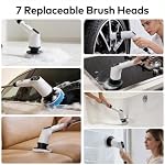Electric Spin Scrubber, Cordless Cleaning Brush with 7 Brush Heads - Image 3