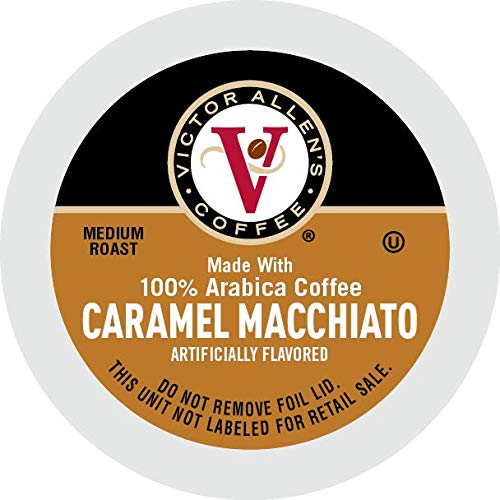 Victor Allen Coffee, Caramel Macchiato Single Serve K-cup, 80 Count (Compatible with 2.0 Keurig Brewers)