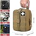 first aid kit bag empty Molle ifak pouch emt tactical medical pouch med rip away belt pouch small rescue tool pouches (TAN)