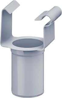 INEFA Ablaufstutzen kastenförmig NW115/DN85 / 115mm/85mm Grau PVC-U | Einhangstutzen, Dachrinnenzubehör, einfache Montage, Made in Germany, Verbindung zwischen Kastenrinne und Fallrohr