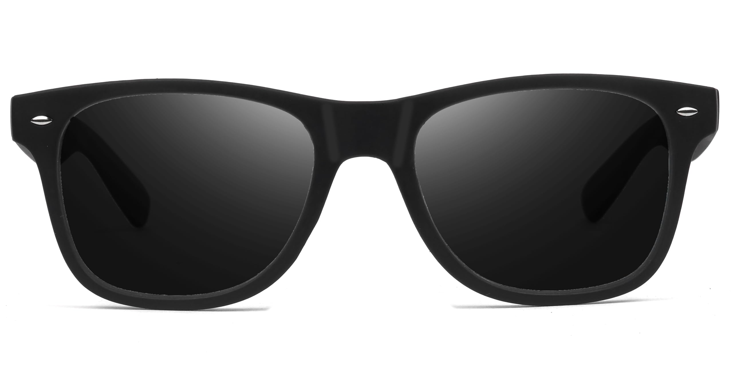 HAZON® Premium Rubber Coated UV400 Protected Goggles For Men | Stylish Sunglasses | Driving, Riding, Anti glare Glasses (Way_BK_55) (Black) 2