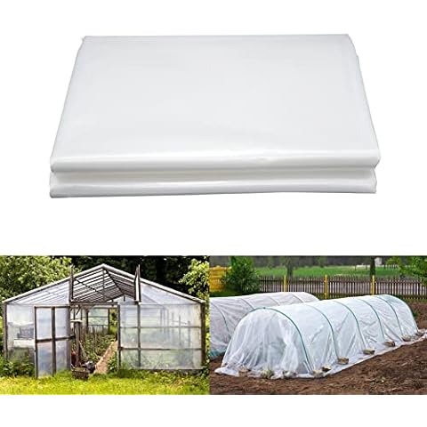 LINSOCLE Plástico Invernadero Transparente 2m x 3m Cover