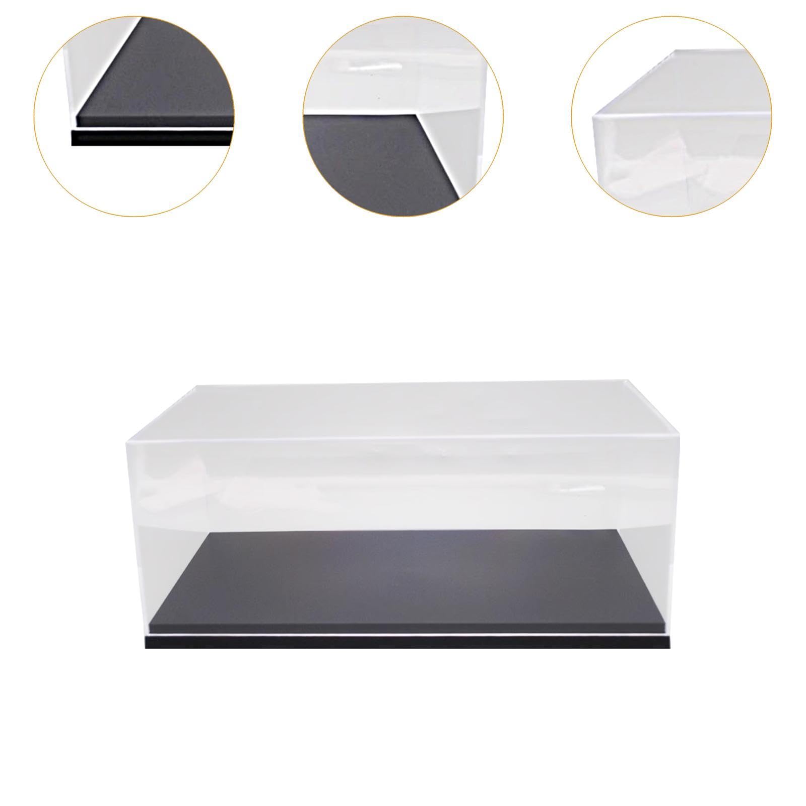 Colcolo Acryl Vitrine Modellauto Vitrine Schaukasten Sammelbox Präsentationsbox Aus Acryl mit Sockel Staubdichter Schutz Transparentes Gehäuse Montierbar für
