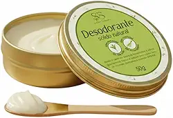 Desodorante Sem Alumínio com Óleos Essenciais e Argila Branca Clareador Anti Odor - Senhor Saboeiro 50g
