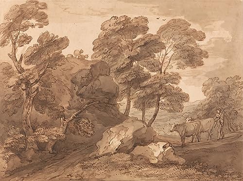 Toile moderne Gainsborough 60x90cm pour habiller un grand mur de salon vide