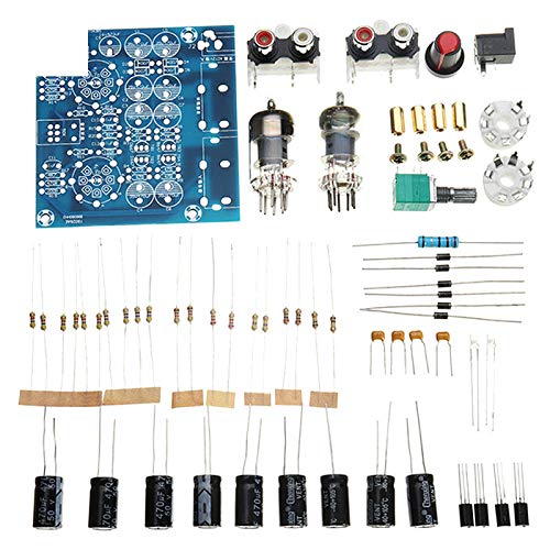 61Pcs DIY Valve Tube Amplifier Kit Modual 6J1 Tube Preamp