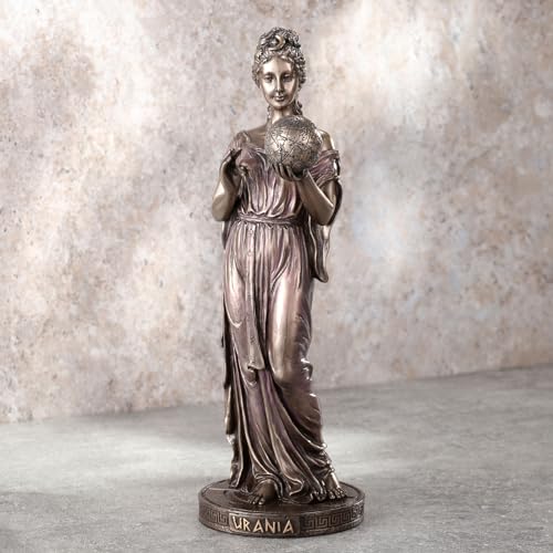 Figura Decorativa Urania Diosa Griega 22.9 cm Bronce miniatura 3