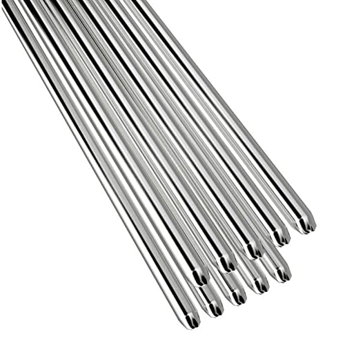SPORTARC Lot de 10 baguettes de soudure en aluminium à basse température de 50 cm x 3,2 mm. Fil de soudure en aluminium. Baguette de soudure en aluminium...