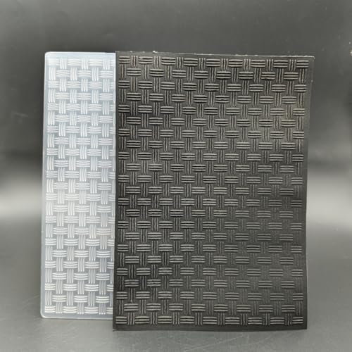 Plastic Embossing Folder (5inch x 7inch | Knit Pattern) Paper Crafts Plastic Textured Impressions for Card Making Scrapbooking