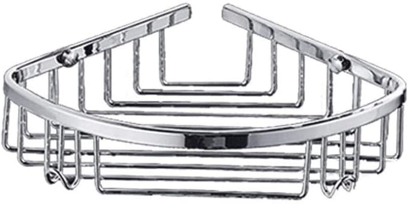 Stainless Steel Shower Basket Drill Bit Body Wash Well Made Easy to Install Wall Corner Screws Installation Holes Installed Shelf