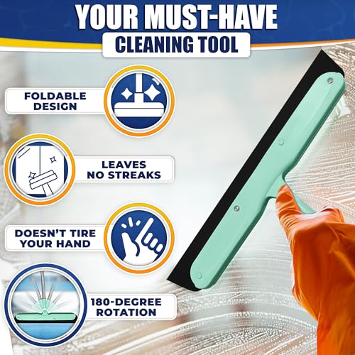 34.5" Telescoping Floor Squeegee with Stainless Steel Blade - $5.99