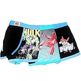  Marvel Superhelden-Boxershorts Hulk Spiderman Superman Gr. M, mehrfarbig