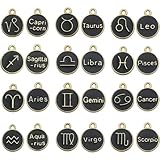 Les charmes des signes du zodiaque sont faits d'alliages d'émail de bonne qualité, d'apparence brillante, durable robuste, peuvent prendre une utilisation à long terme, changera pas de couleur ou se déformer pas facilement.