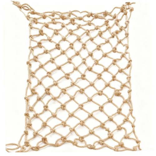 Jute Rope Netting Handwoven 100% Natural - Pet Fence, Garden