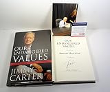 President Jimmy Carter Signed Autograph Our Endangered Values Book PSA/DNA COA