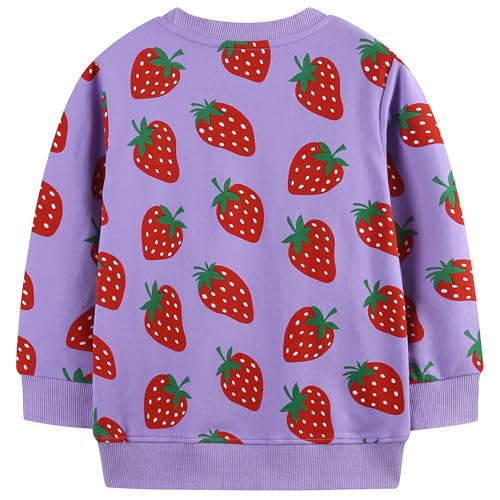 Image of AIWUHE Toddler Cotton Sweatshirt Boys Girls Pullover Long Sleeve Tops 2-6Y | Tops Blouse, Cotton T-Shirt, Fall Winter Clothes
