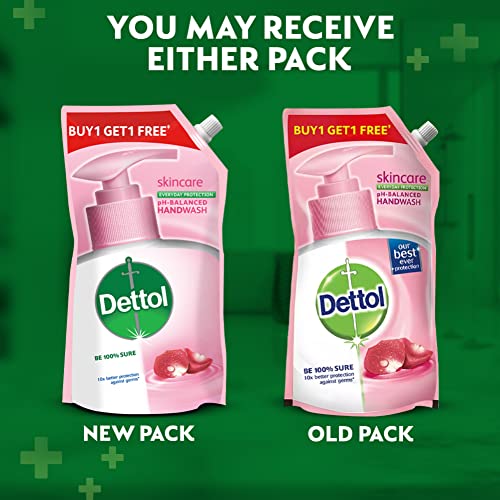 Image of Dettol Liquid Handwash Refill - Skincare Hand Wash- 675ml (Buy 1 Get 1 Free) | pH Balanced | 10x Better Germ Protection
