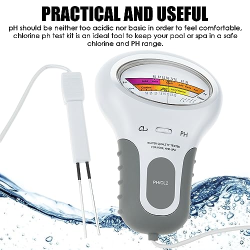 Tekcoplus TEK-203 2 In 1 Water Quality Tester Dual Scale Ph And Chlorine Level Cl2 Tester Meter For Swimming Pool,Hydroponics thumb #5