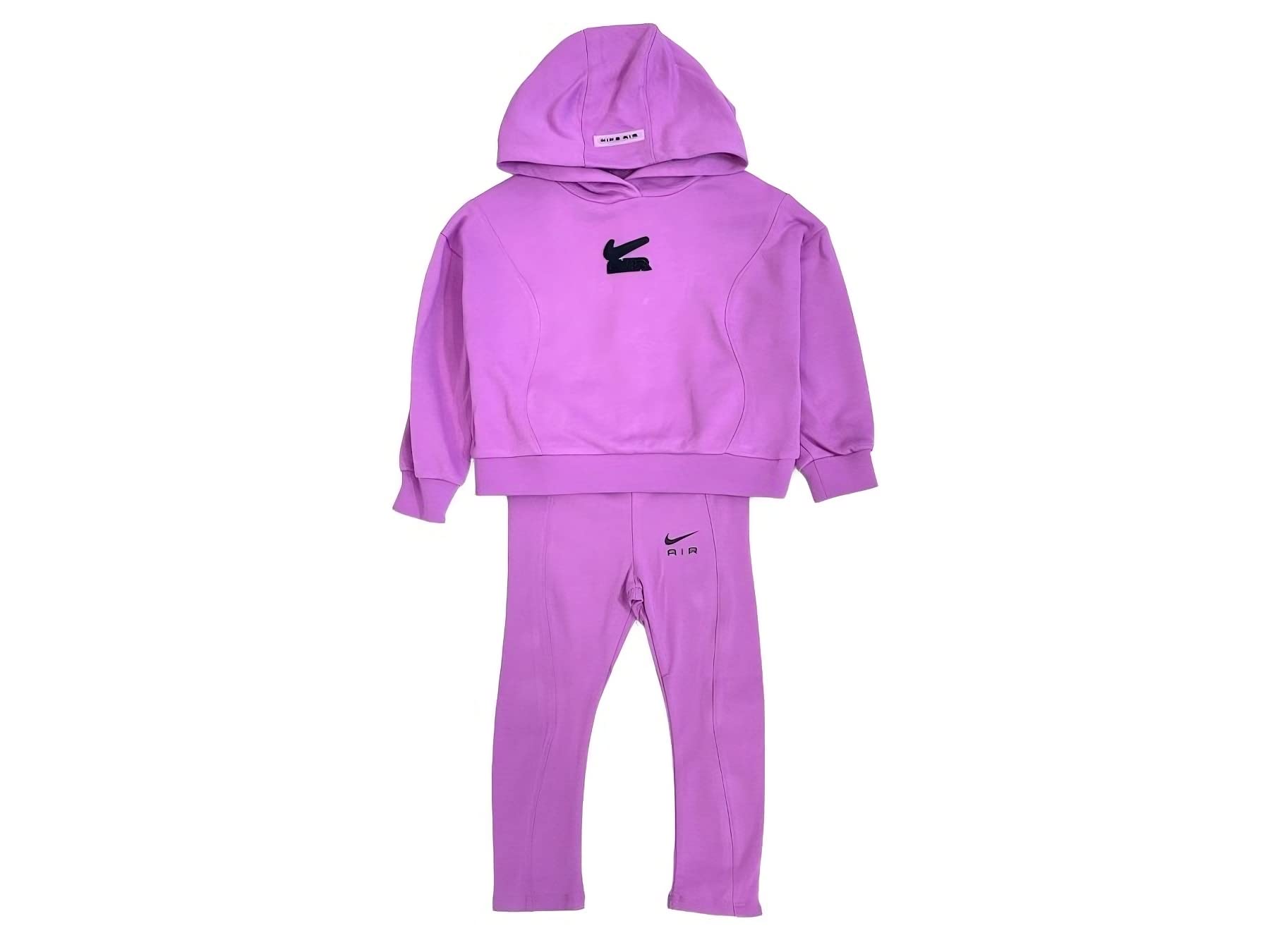 Nike -Tuta COMPOSTA da Felpa E Leggings -Felpa con Cappuccio -Felpa con Orlo E Polsini A Coste -Felpa con Logo Leggings con GIROVITA Elastico