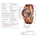 BOBO BIRD Special Design Mens Wooden Watches Sport Quartz Timepieces (Brown face)
