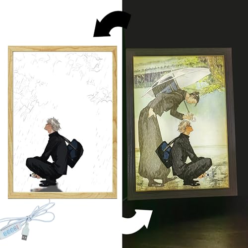 FunLake Japanischer Anime Juju inspirierte beleuchtete Gemälde – Gojo...
