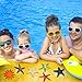 CCINEE 9PCS Big Diving Pool Starfish, Soft Rubber Sea Animals Sets Colorful Starfish Summer Swimming Dive Throw Set for Underwater Swimming for Pool Beach