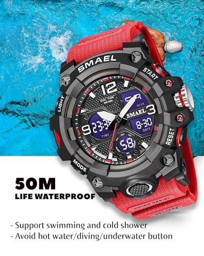 Image of Gosasa Men's Watches Multi Function Military S-Shock Sports Watch LED Digital Waterproof Alarm Watches