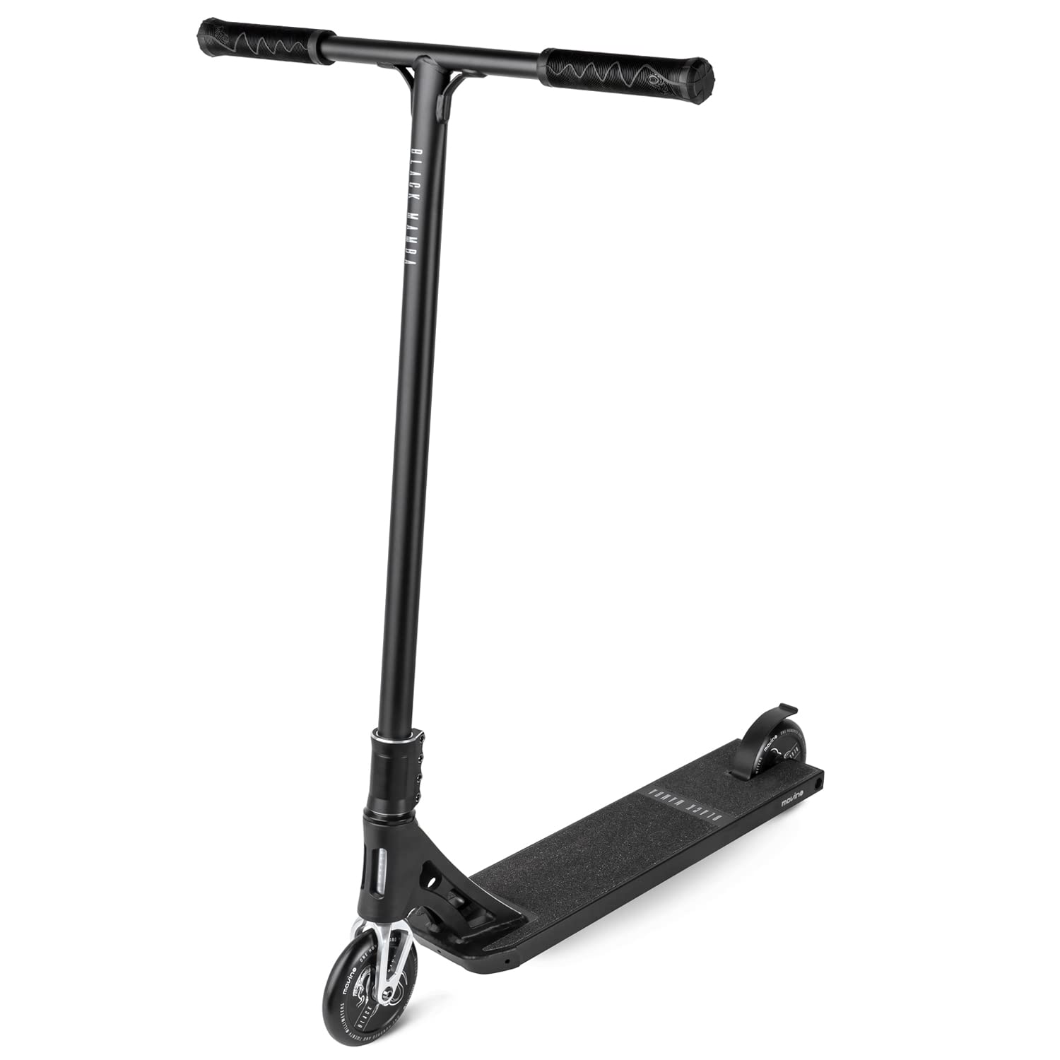 Movino Black Mamba Scooter, Sistema de compresión SCS, rodamientos sellados, Horquilla de Aluminio, Ruedas de Aluminio de 110 mm, Plataforma Grande de 56 x 13,5 cm