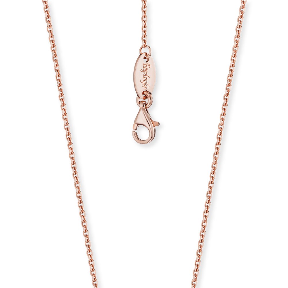 Engelsrufer Women's 925 Sterling Silver Rose Gold Plated 1.5 mm Anchor Chain Necklace of Length 40 cm + 3 cm