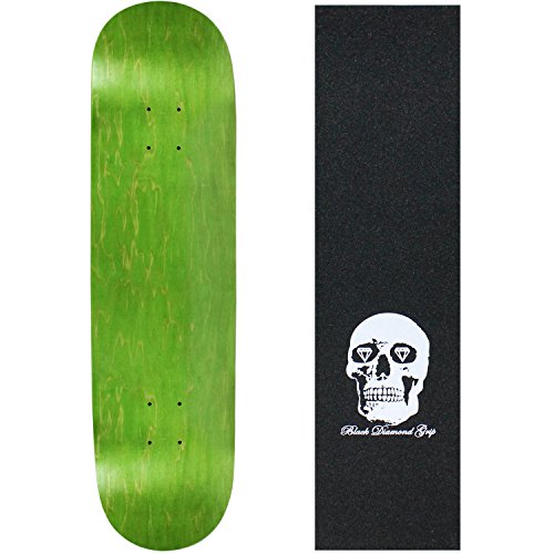 Moose Skateboard Deck Blank Stained Green 7.75