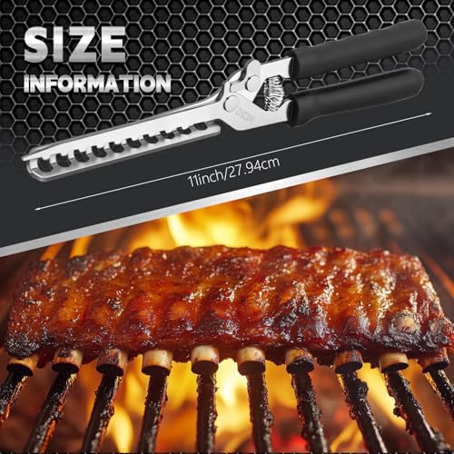Herramienta para remover membrana de costillas de acero inoxidable miniatura 4