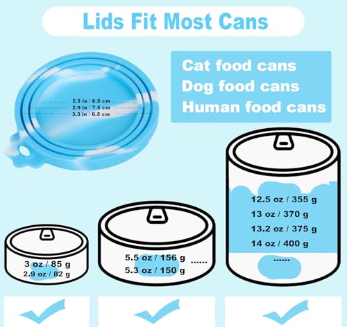 Comtim-5-PCS-Pet-Food-Can-Lids-Spoons-Set-Silicone-Dog-Cat-Food-Can-Covers-Lids-TopMulti-Function-Cat-Food-Spoon-Spatula-Can-Opener-for-Wet-FoodLong-Handle-Spoon-Easy-to-Scoop-Food Comtim 5 PCS Pet Food Can Lids Spoons Set Silicone Dog Cat Food Can Covers Lids TopMulti Function Cat Food Spoon Spatula Can Opener for Wet FoodLong Handle Spoon Easy to Scoop Food