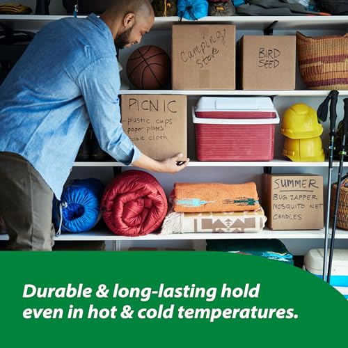 duck hd clear packing tape refills - 6 rolls of strong heavy duty packing tape for shipping and moving boxes and packaging - 188 in x 546 yards - 334 core - clear 441962