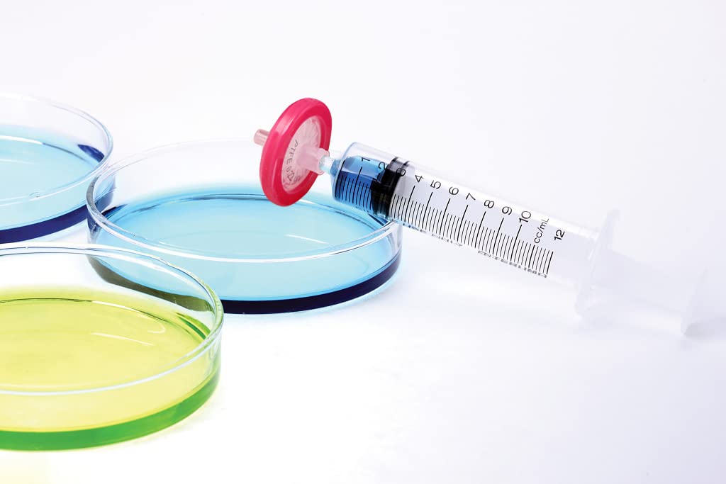 Filtre à seringue stérile pour laboratoire, 10 PCS. Filtre à seringue de laboratoire PTFE de 0,22um 25mm avec une capacité de filtration extrêmement élevée et une conception d'interface filetée : Amazon.fr: Bricolage