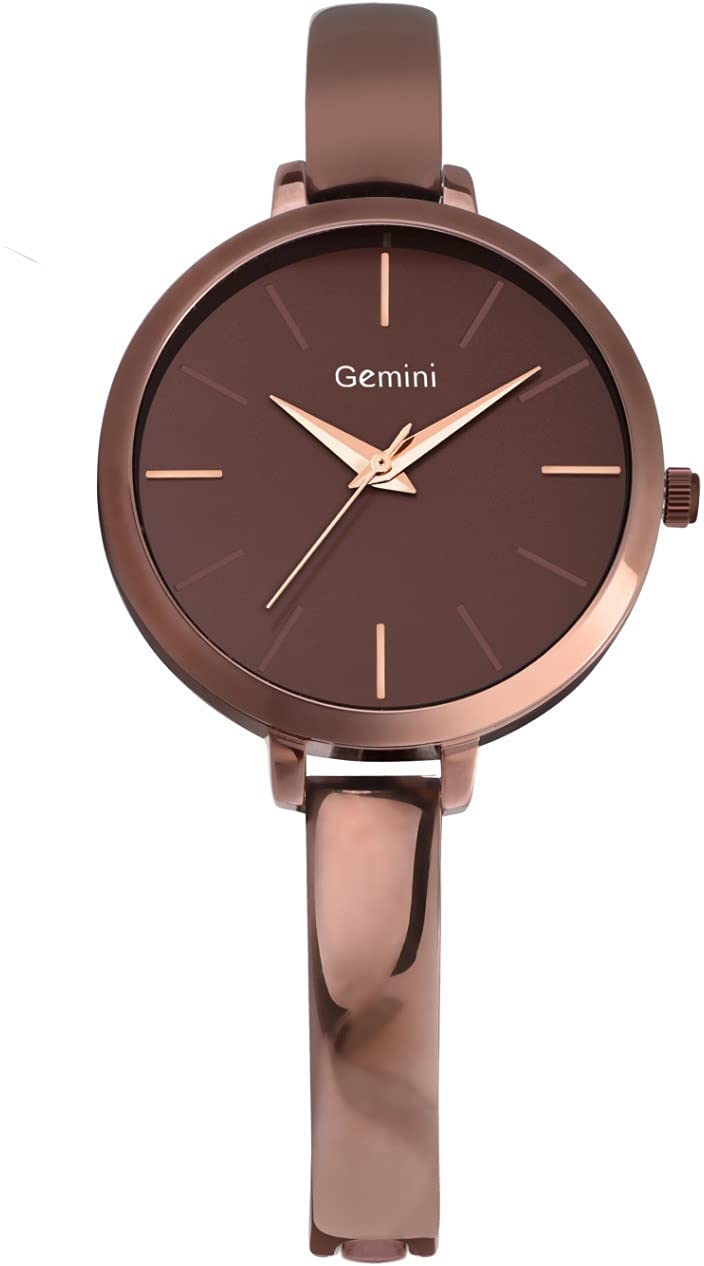 Gemini Analog Brown Dial Womens Watch -JMD 2414WM01 with Brown Stainless Steel Bracelet Strap (B09C2KZZ7Y) Amazon Price History, Amazon Price Tracker