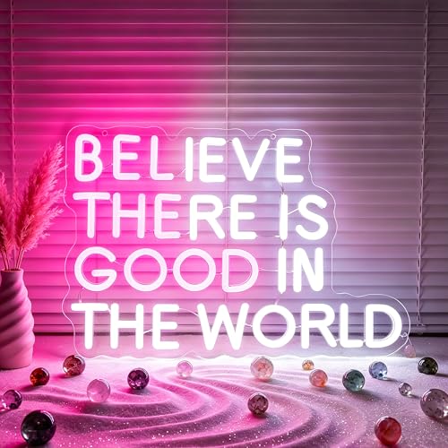 Image of Whfobfe Positive Neon Sign Led Neon Lights Signs for Wall Decor USB Powered Led for Room Decoration Home Game Room Bar Party Decor