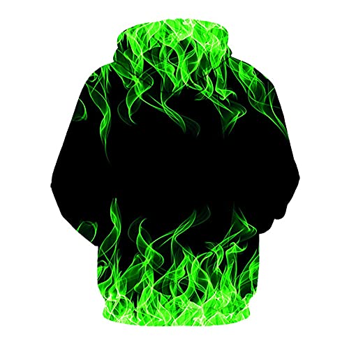 Muscularfit 5xl Mens Hoodies Big and Tall Drawstring Causal Long Sleeve 3D Flame Print Graphic Pullover Crewneck Sweatshirts2