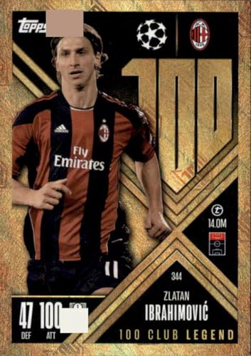 Match Attax Extra 2024 2025 Zlatan Ibrahimovic 100 Club Legend Trading Card