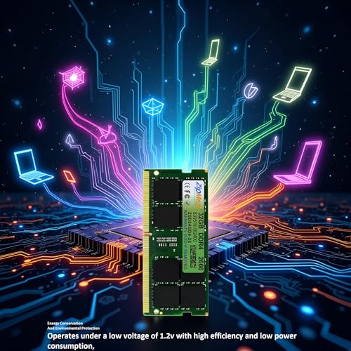 Image of 32GB DDR4 2666MHz Laptop /Notebook RAM (Memory) SO-DIMM | PC4-21333, CL-19,(2RxDual Rank) 3 Year Warranty (Made in India)