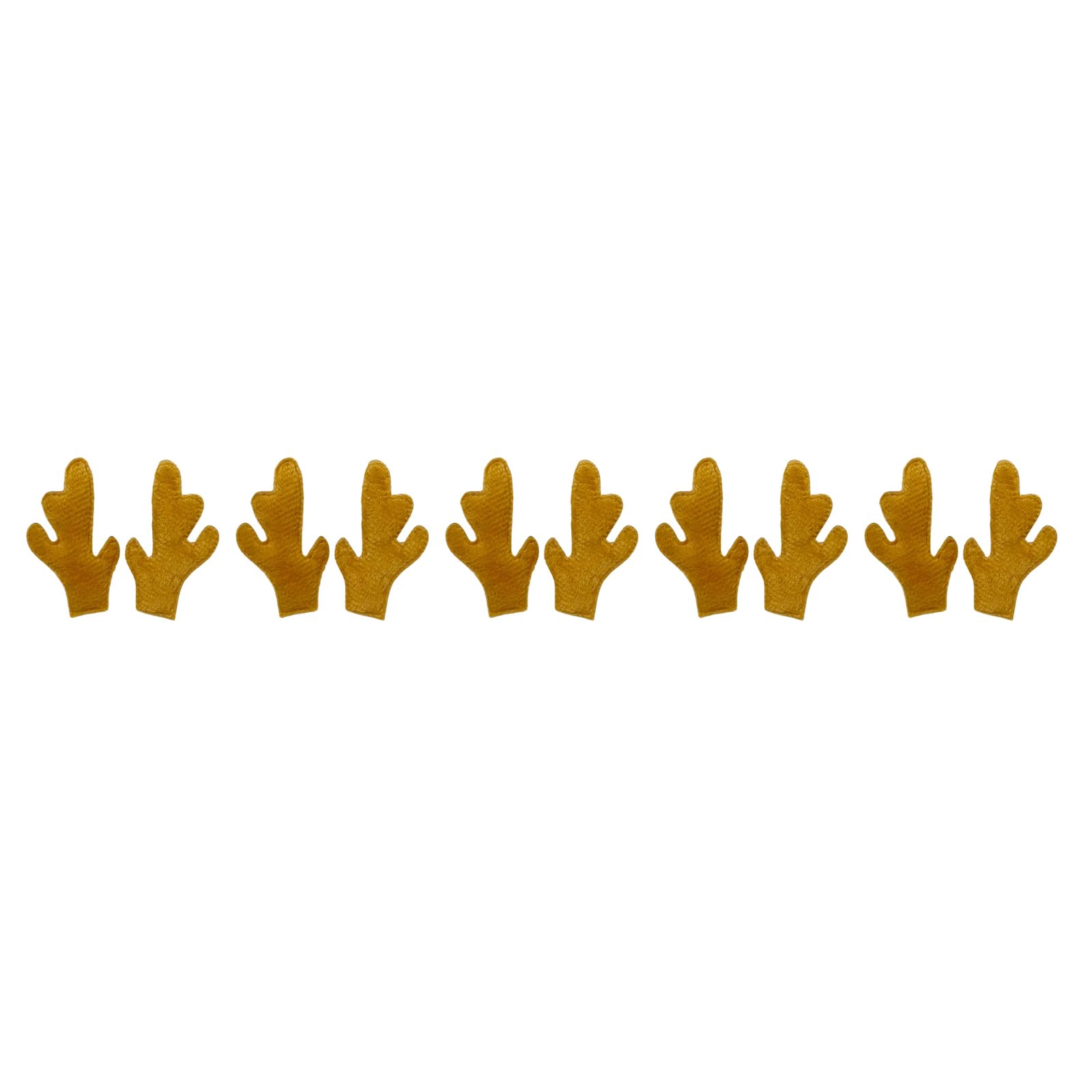 Jazuaiao 10Pcs Soft Plush Fabric Deer Horn Festival Headband Craft Accessory for Hair Clip Making Christmas Costume Embellishment Deer Horn Headband Crafting