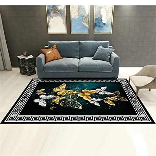 Chambre enfant tapis noir 200x250cm antidérapant et doux - 2