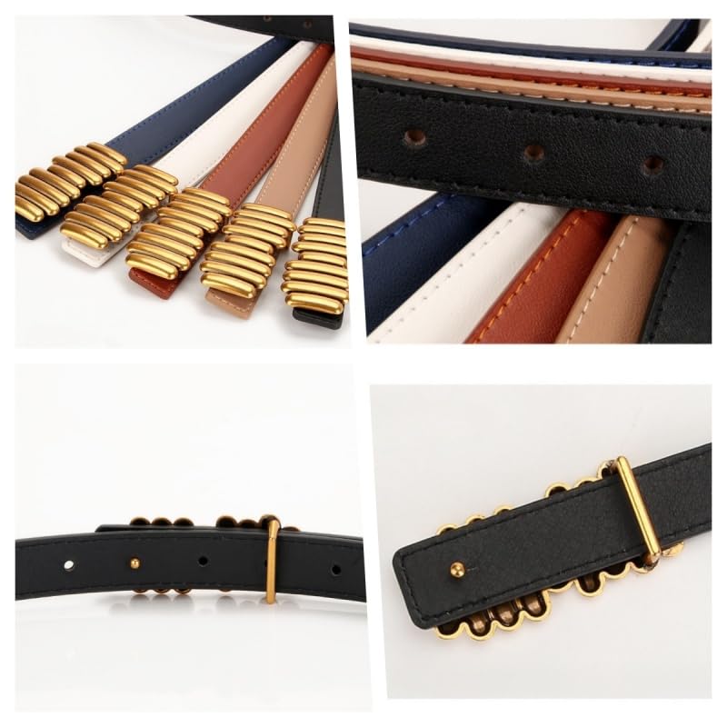 Women Vintage Skinny Leather Belt Retro Alloy Buckle Belts Ladies Fashion Thin Waist Waistband For Dresses And Jeans3