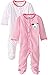 Gerber Baby-Girls Newborn 2 Pack Zip Front Sleep N' Play - Dalmation, Pink, 6-9 Months