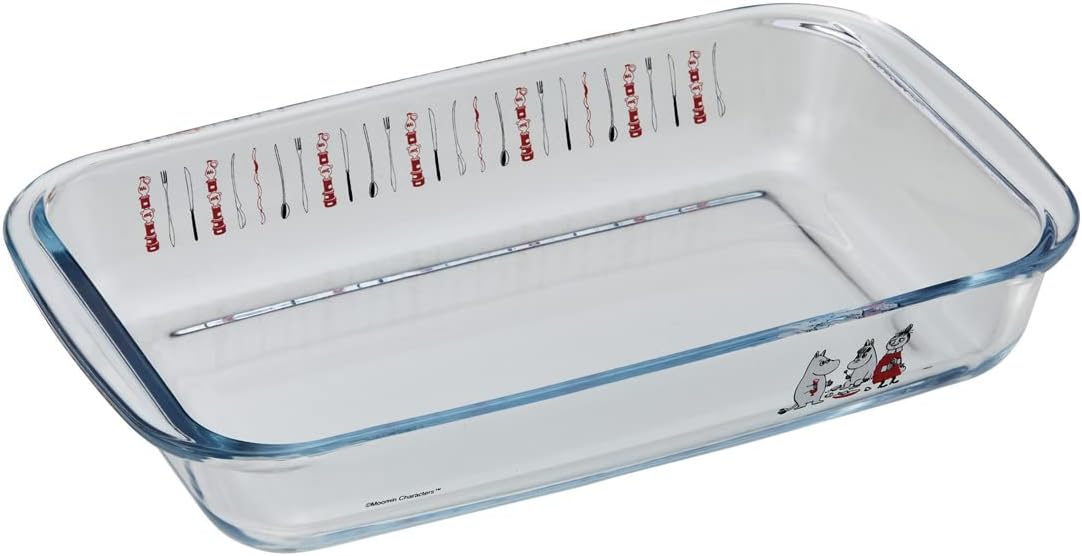 Skater GCD2-A Heat Resistant Glass Dish, Oven Compatible with Microwave Oven, 59.1 fl oz (1,500 ml), Moomin, Kitchen