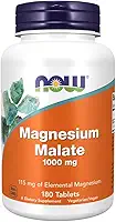 Magnésio Dimalato Malate Now Foods 180 Tabletes Importado (180)
