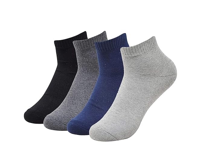 UR ENTERPRISES Cotton Plain Ankle Length Socks for Men and Women, Pack of 12 Cotton Summer & Winter socks For Home,Office - Free Size (Multicolor)-image-7
