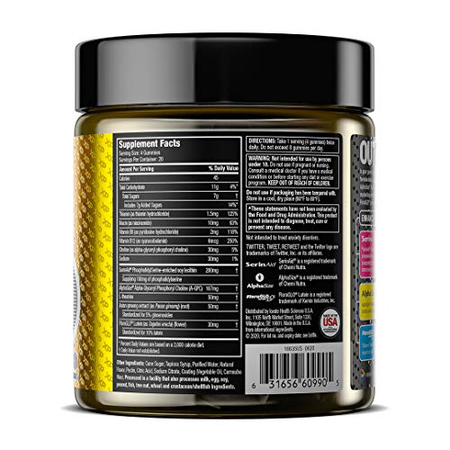 Xp Sports Gummies | Enhanced Mental Clarity And Stress Tolerance + Eye Health Support | Formulated For Esports Athletes, Gamers And Biohackers | Sour Citrus Jujube, 80 Gummies (20 Servings) #TOP2